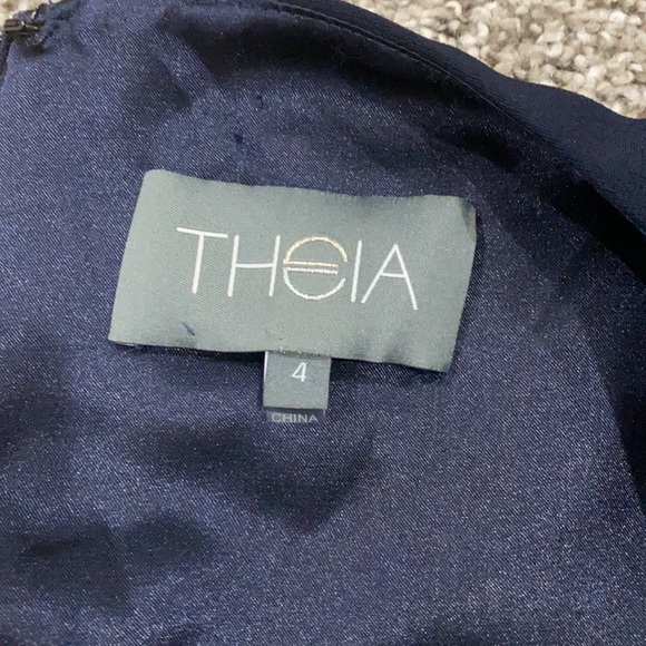 Theia Navy Blue & Purple Dress - Picture 7 of 7